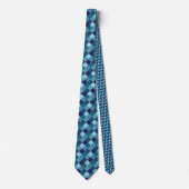 Blue Diamond Pattern-Stropdas Stropdas (Voorkant)