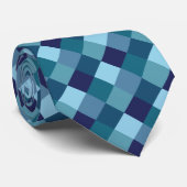 Blue Diamond Pattern-Stropdas Stropdas (Opgerold)