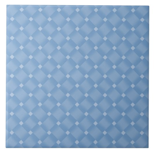 Blue Diamond Pattern Tegeltje (Voorkant)