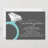 Blue Diamond Ring Vrijgezellenfeest Kaart (Voorkant)