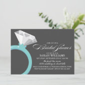 Blue Diamond Ring Vrijgezellenfeest Kaart (Staand voorkant)