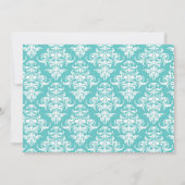 Blue Diamond Ring Vrijgezellenfeest Kaart (Achterkant)