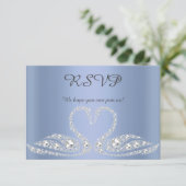 Blue Diamond swan all événement réponse rsvp (Debout devant)