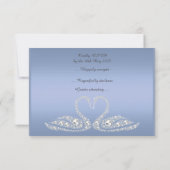 Blue Diamond swan all événement réponse rsvp (Dos)