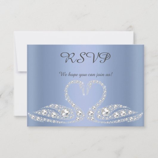 Blue Diamond swan all event rsvp response (Voorkant)