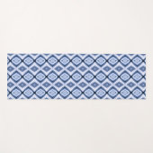 Blue Diamonds Harmony Pattern Yogamat (Voorkant (horizontaal))