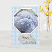 Blue Diamonds Hydrangea Flowers Kaart (Gele Bloem)