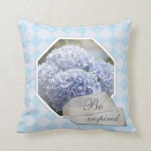 Blue Diamonds Hydrangea Flowers Kussen