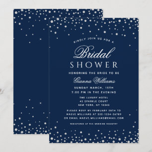 Blue Diamonds Modern Luxury Vrijgezellenfeest Kaart