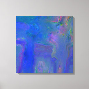 Blue Digital Abstract Canvas - omloop afdrukken