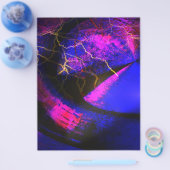 Blue Digital Abstracte Art Flyer (Enkel)