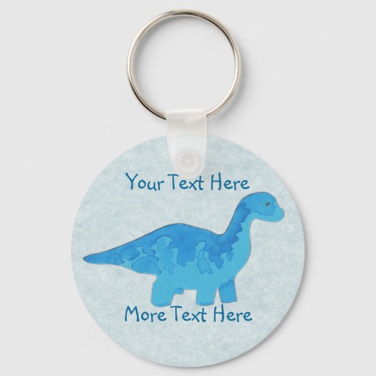 Blue Dino-Sleutelhanger Sleutelhanger (Voorkant)