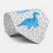 Blue Dino-Stropdas Stropdas (Opgerold)