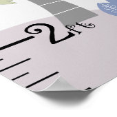 Blue Dinosaur Adventure Growth Chart Keep at 8x44! Poster (Hoek)