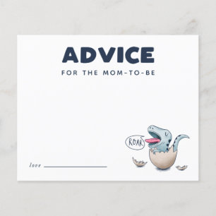 Blue Dinosaur Advice voor mammie Kaart