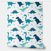 Blue Dinosaur Baby Boy Nursery Peel & Stick Schatt Behang (Afrollen)