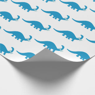 Blue Dinosaur Cadeaupapier