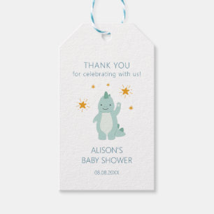 Blue Dinosaur Twinkle Stars Baby Boy Cadeaulabel