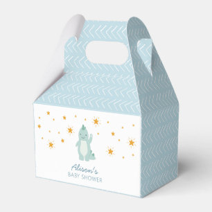Blue Dinosaur Twinkle Stars Baby Boy Shower Bedankdoosjes