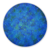 Blue Dinosaur-verbergen Keramische Knop (Voorkant)