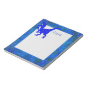 Blue Dinosaur-verbergen Notitieblok (Gedraaid)