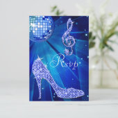 Blue Disco Ball Sparkle Heels RSVP (Staand voorkant)