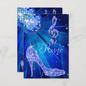 Blue Disco Ball Sparkle Heels RSVP (Voorkant / Achterkant)