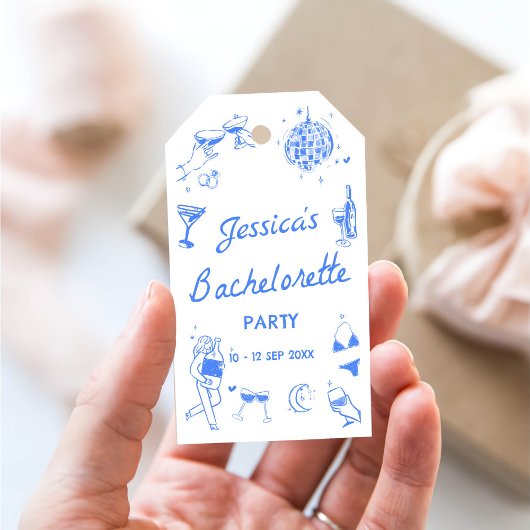 Blue Disco Cocktail Bachelorette Party Cadeaulabel