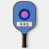 Blue Disk Ribbon van Kenneth Yoncich Pickleball Paddle (Achterkant)