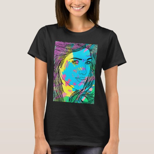 BLUE DIVING GIRL T-SHIRT (Voorkant)