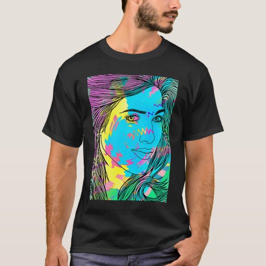BLUE DIVING GIRL T-SHIRT (Voorkant)