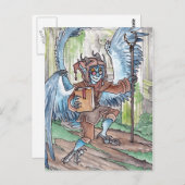 Blue Djinni Briefkaart (Voorkant / Achterkant)