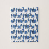 Blue Dog Butts Pattern Legpuzzel (Verticaal)