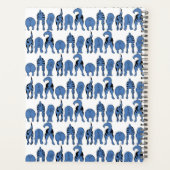 Blue Dog Butts Pattern Planner (Achterkant)