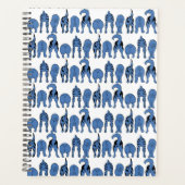 Blue Dog Butts Pattern Planner (Voorkant)
