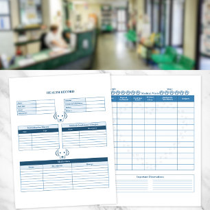 Blue Dog Healthcare Record Keeper Pagina
