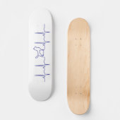 Blue Dog Heartbeat-skateboard Skateboard (Voorkant)