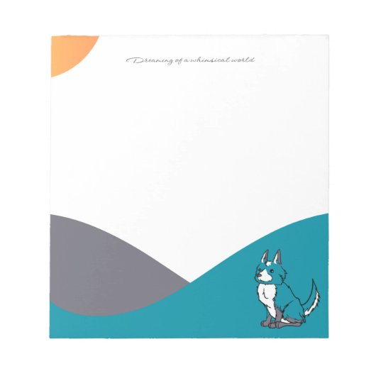 Blue Dog Notepad Notitieblok (Voorkant)