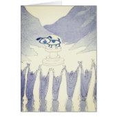 Blue Dog Worship Card (Devant)