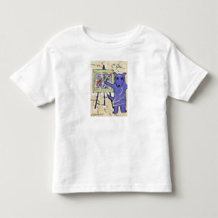 "Blue Dogs as Artists" Series by Artist Elizabeth Kinder Shirts
