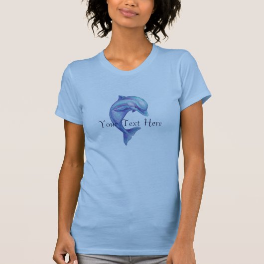 Blue Dolphin Custom T-shirt (Voorkant)