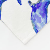Blue Dolphin Fleece Blanket Deken (Hoek)