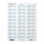 Blue Dolphin Return Label (Full Sheet)