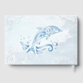Blue Dolphin Wedding Guestbook Gastenboek (Achterkant)