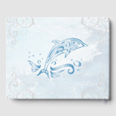 Blue Dolphin Wedding Guestbook Gastenboek (Achterkant)