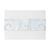 Blue Dolphin Wedding Invite Belly Band Uitnodigingen Wikkel (Achterkant Voorbeeld)