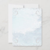 Blue Dolphin Wedding RSVP Kaart (Achterkant)
