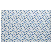 Blue Dolphins Jumping Pattern op Grey Stof (Fat Quarter)
