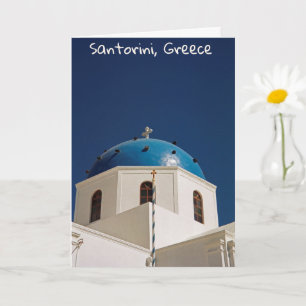 Blue dome, Santorini, Griekenland Kaart