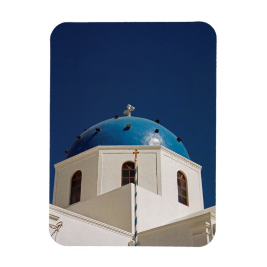 Blue dome, Santorini, Griekenland Magneet (Verticaal)